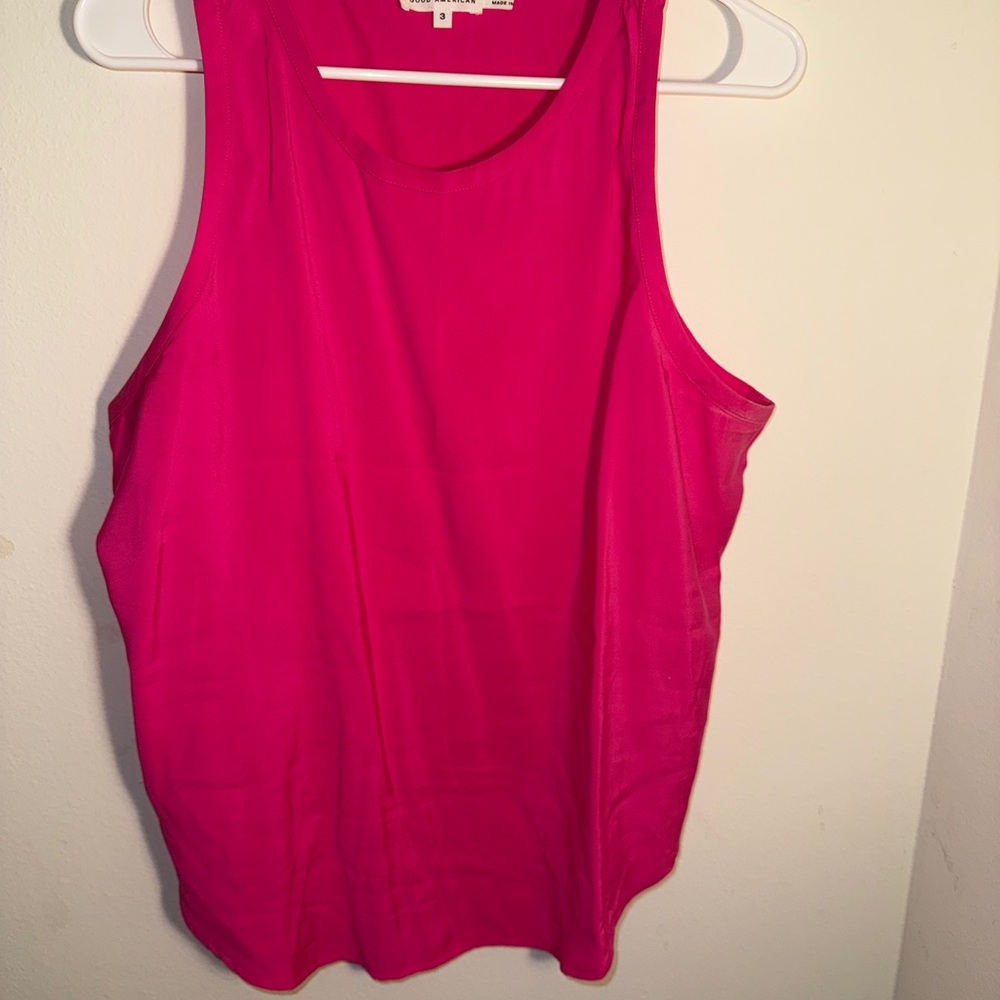 Good American Fuchsia Tank Top